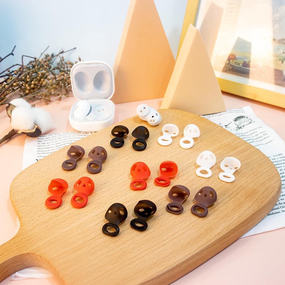 Bluetooth Headset Earbuds Silicone Ear Caps Dust Plugs for Samsung Galaxy Buds Live, Pack of Eight Pairs