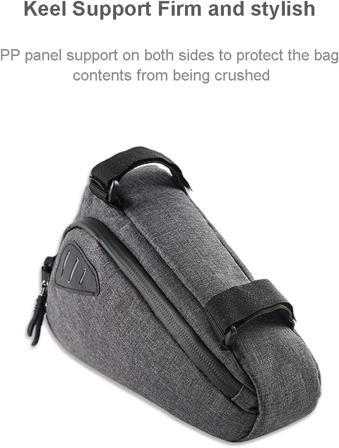 DZOZO Bike Triangle Frame Bag Bike Frame Bag Waterproof Cycling Front Top Tube Pouch Bicycle Handlebar Bag Frame Top Tube Handlebar Pack Bicycle Reflective Top Tube Bag Frame Pouch - Image 4