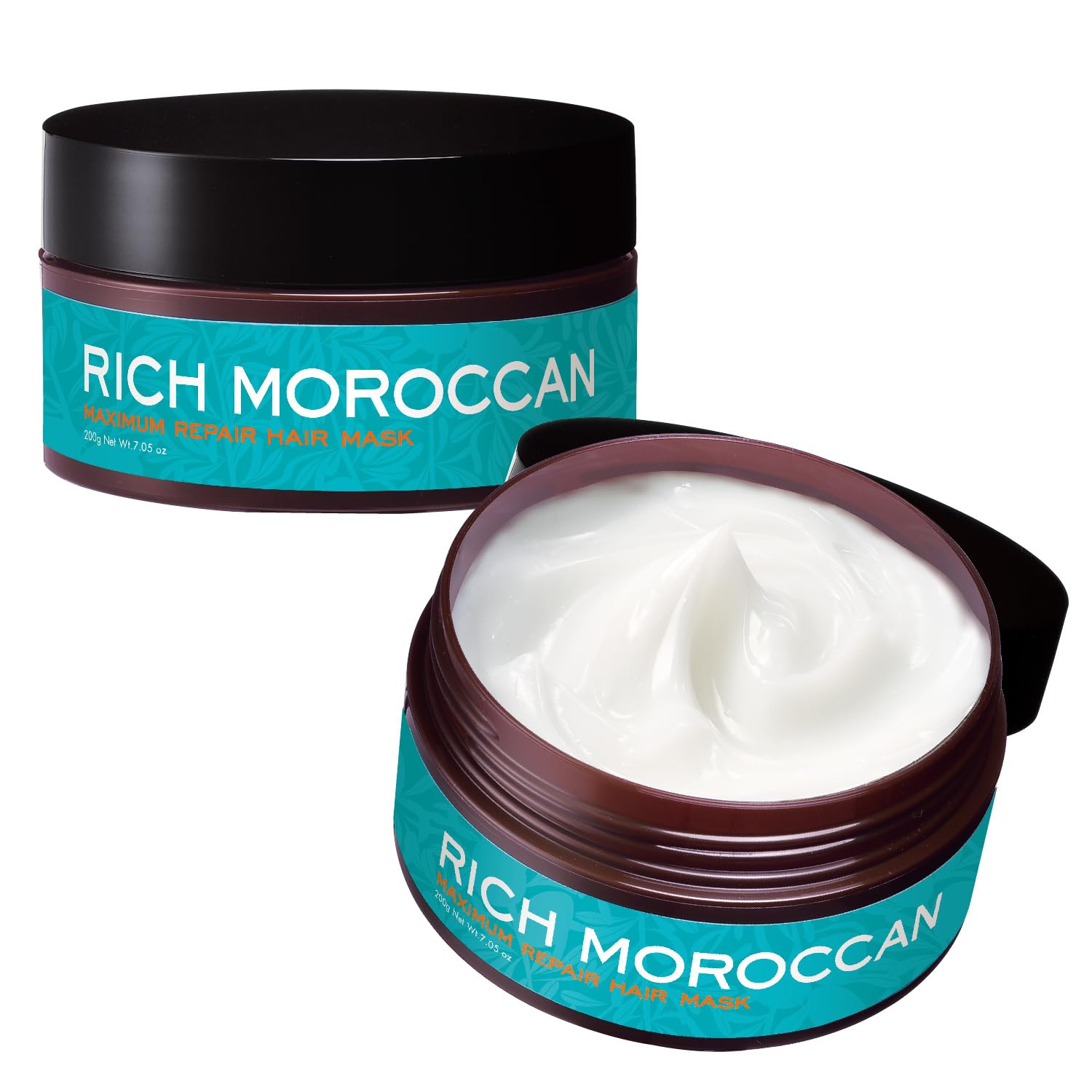 Rich Moroccan Maximum Repair Hair Mask [2 x 200g / Rinse Treatment] Argan Oil (Made in Japan), Hair Pack, Hair Mask, Salon, Moist 2pcs