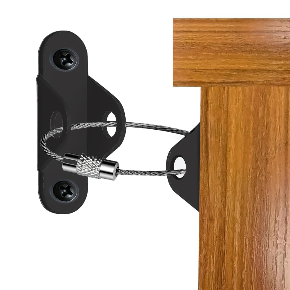 Furniture Anchors (6 Packs) Anti Tip Furniture Anchors for Baby Proofing, Furniture Wall Anchor Earthquake Straps for Furniture Dresser Wall Safety Anchor Furniture Fasteners to Wall, White