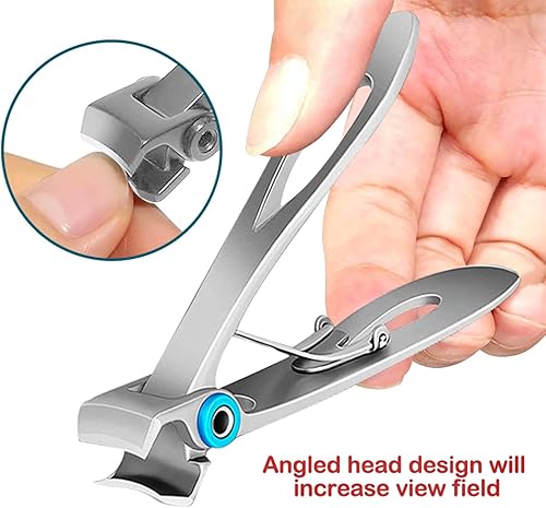 Miniatura 3 de Queenme Cortaúñas grandes para uñas gruesas, juego de manicura, kit de pedicura, herramienta de uñas encarnadas para hombres, mujeres, personas