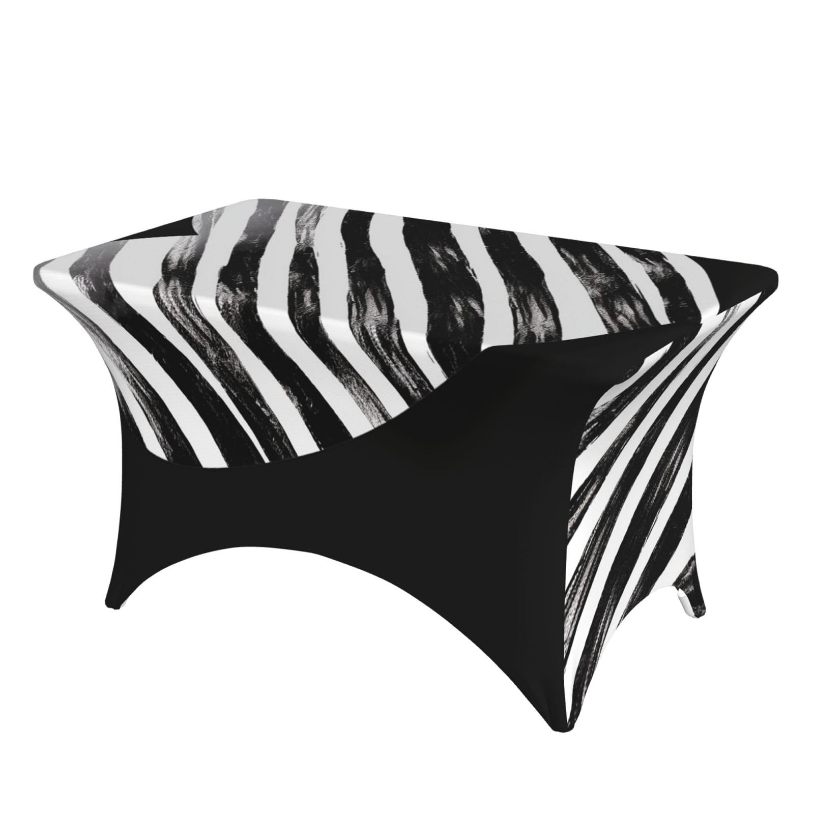 Nappe de table de patio à rayures pour repas en extérieur