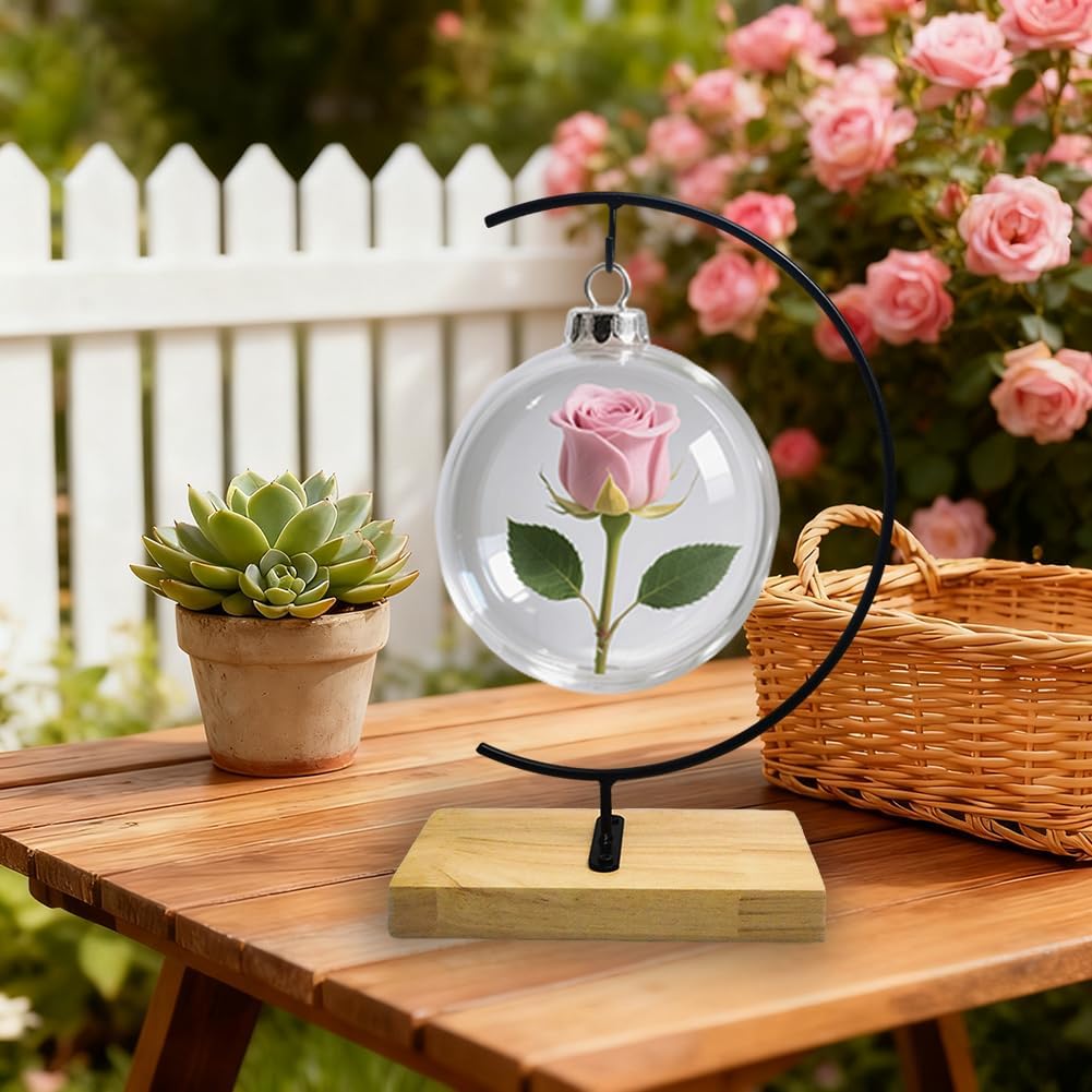 Hanging Ornament Display Rack Stand Hook Christmas Ornament Party Decoration Holder Pot Hanging Terrarium Home Office Decor Hanger