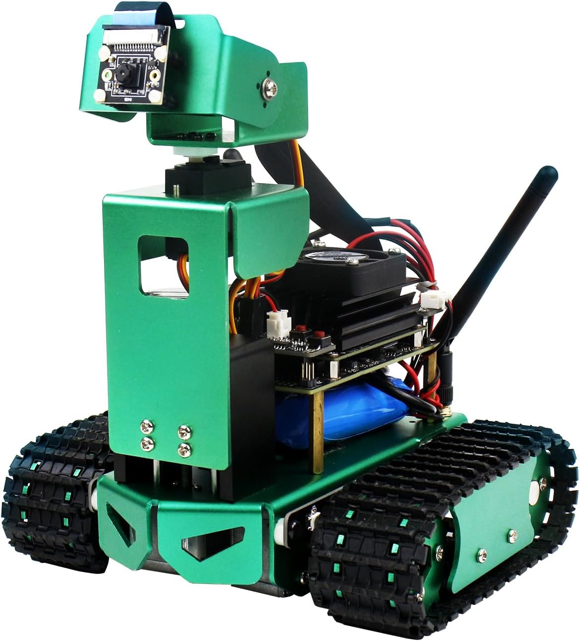 Yahboom AI Robot for NVIDIA Jetson Nano, Coding Robotics Kit with Autopilot, Object Tracking, Face and Color Recognition
