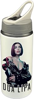 Dua Lipa Music Singer Album Personalised Straw Water Bottle Gift