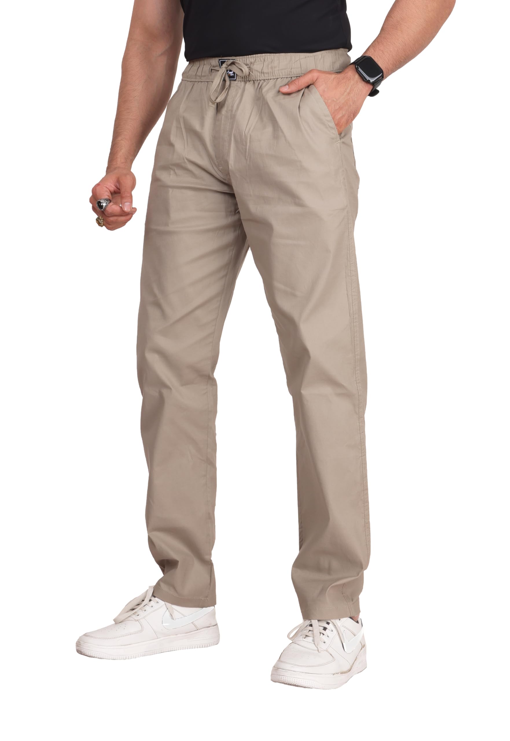 Men's Solid Cotton Stretchable Lounge Pajama Pant Lower