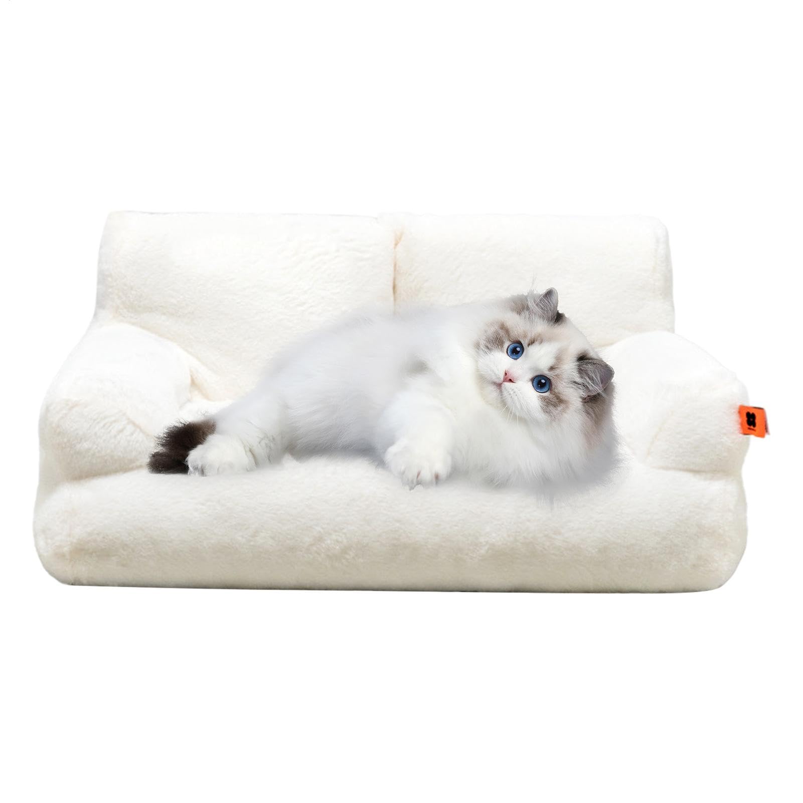 Canapé lavable pour animaux de compagnie et lit chaud pour chat en peluche