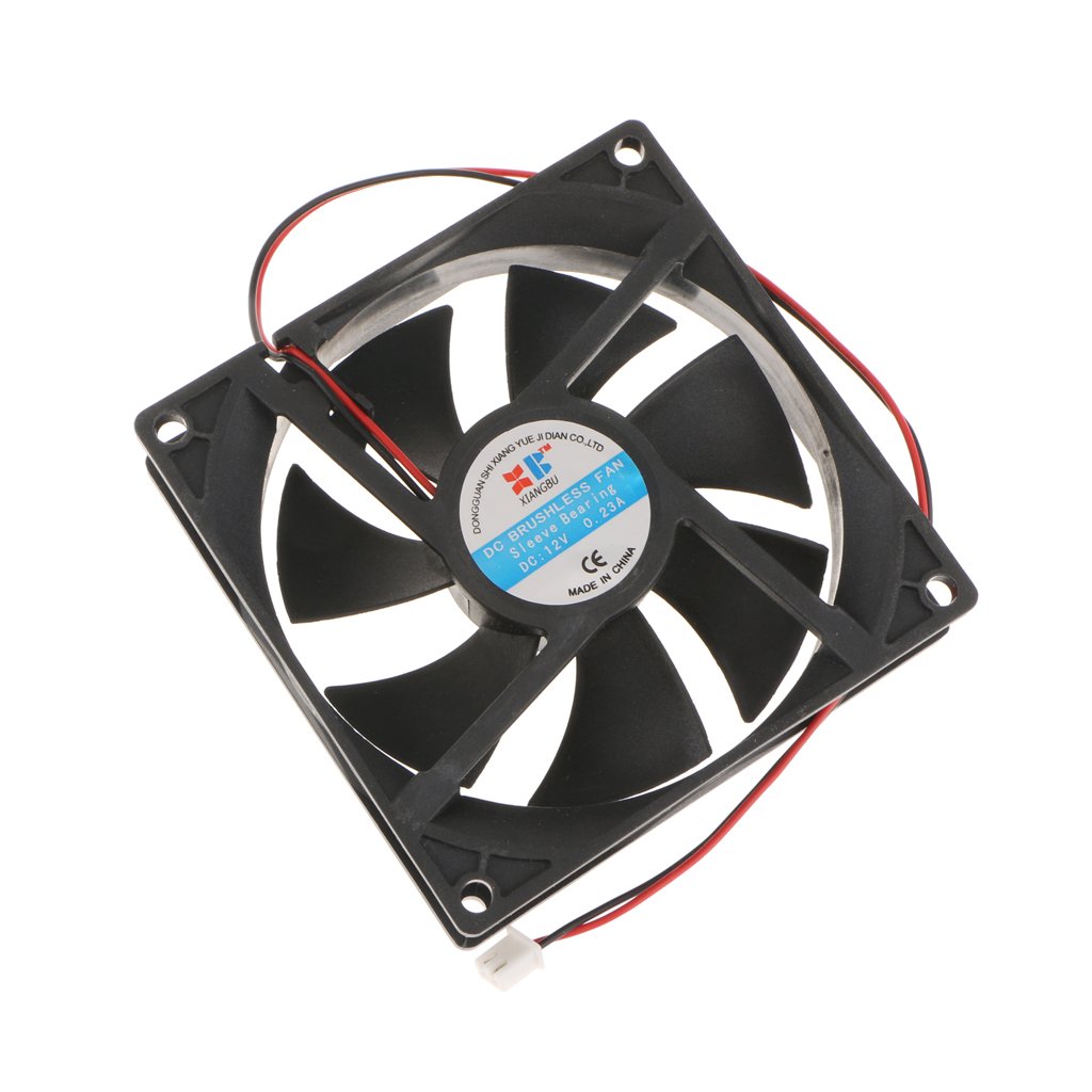 Amazon | 2個 92mmケース ファン 12V CPU コンピュータファン 2線2ピン