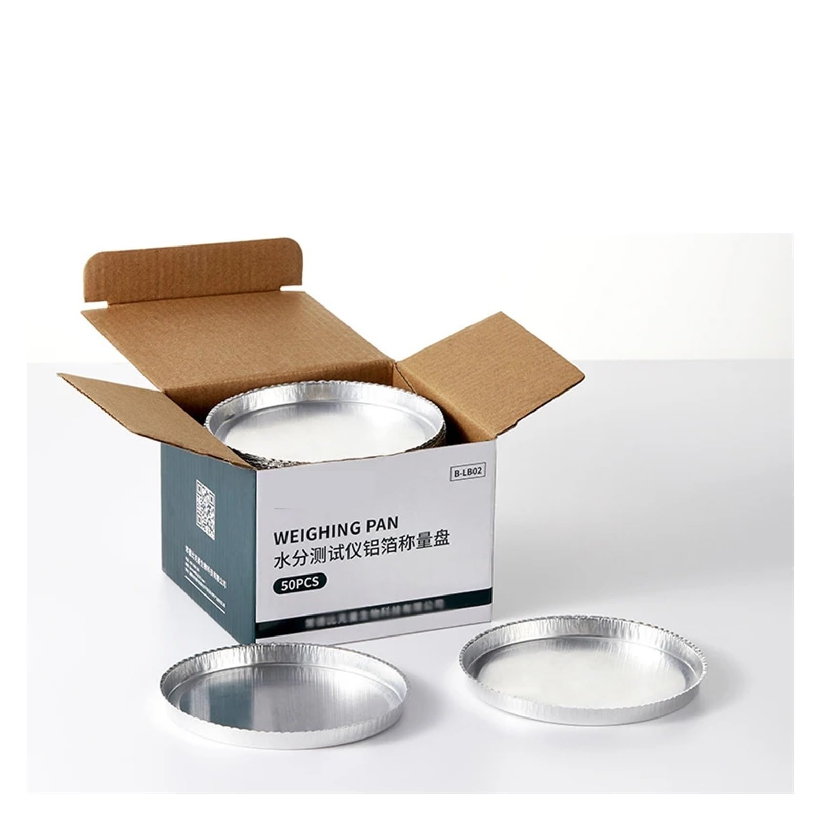Laboratoryjna aluminiowa szalka wagowa do analizatora wilgotności, jednorazowa szalka na próbki, średnica 50 sztuk/opakowanie 90 mm Efektywność