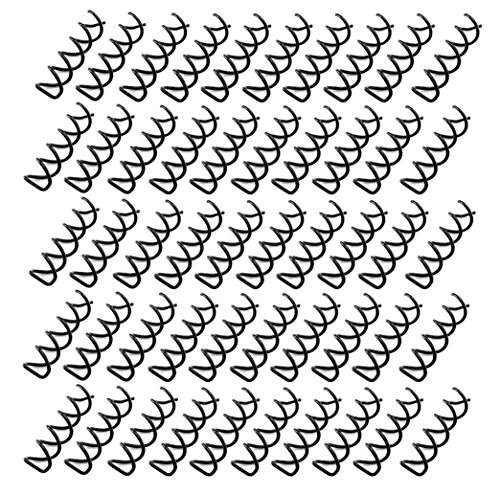 OPCC 50pcs Black Spiral Hair Pin Clip Bun Stick Pick for DIY Hair Style / Sleek and Compact Alloy Construction, Designed to Fit for All Hair Type, easy to use for your perfect bun hair style