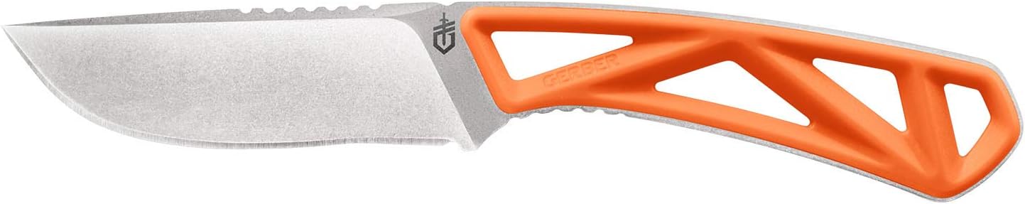 Gear EXO-MOD Drop Point Fixed Hunting Knife, Orange (31-003915)