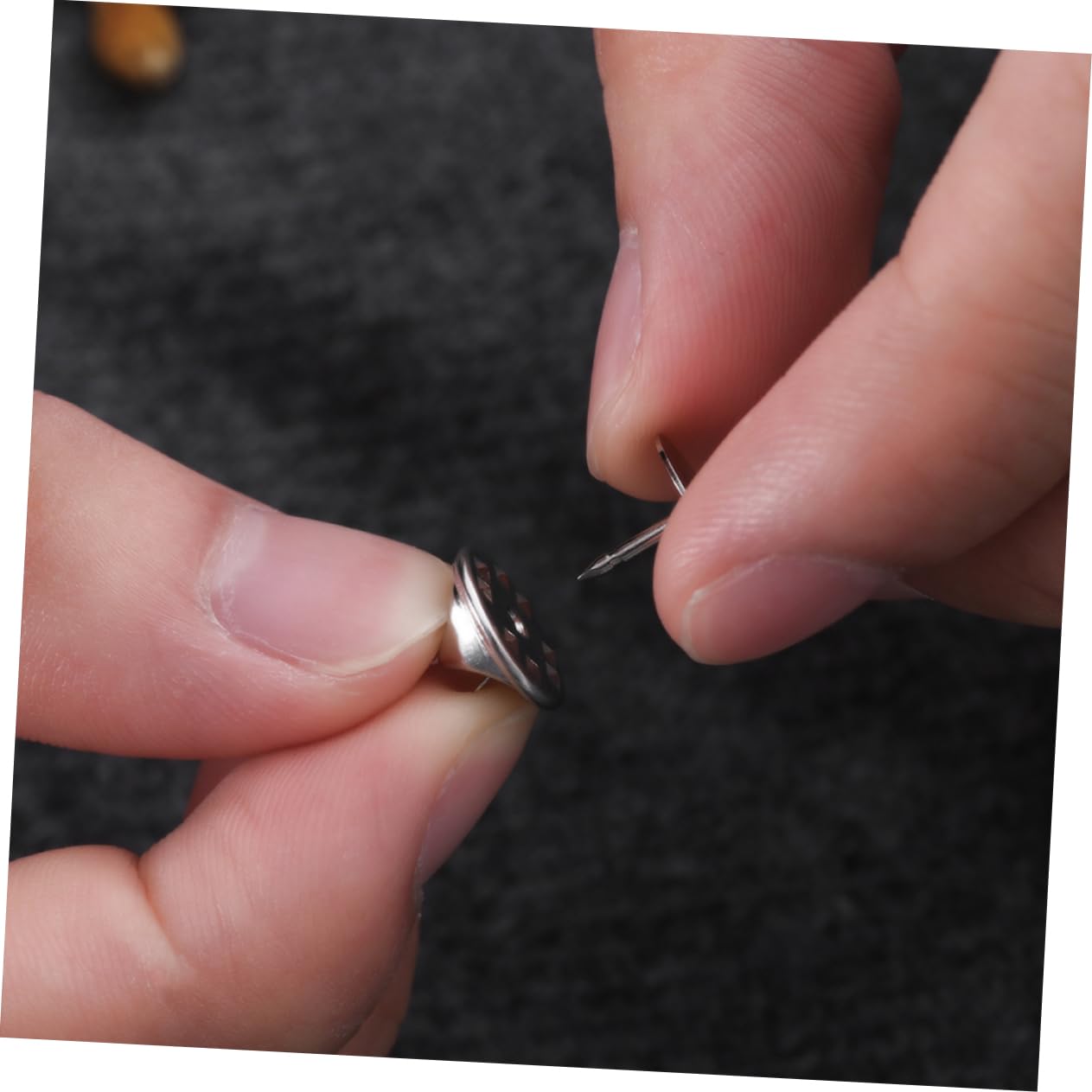 TEHAUX 300piezas Tachuelas De Corbata Base De Níquel De Accesorios Para Sujetadores De Solapa Para Broches Insignias y Joyería