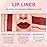evpct 1Pcs Dark Red Lip Liner and Lipstick Set Kit for Women Matte Lips Kit with Lip Liner Lip Stains Long Lasting Waterproof 24 Hour Lipstick and Lip Liners Combo Lipliners Pencil Set 09