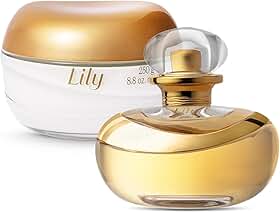 Combo Lily: Eau de Parfum 75ml + Creme Acetinado Hidratante Desodorante 250g