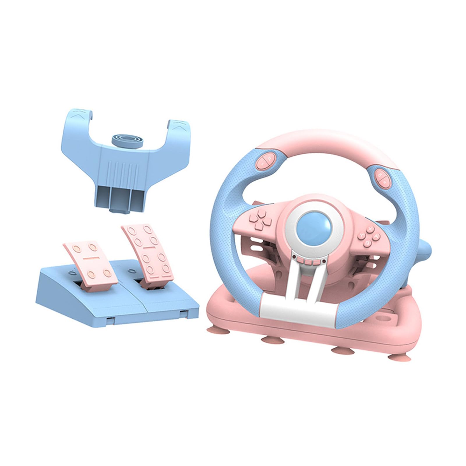 JTQYFI Vibraciones Dobles Simuladores De Conducción Motor Racing Juegos Volante USB Con Pedales Para Plataforma Múltiple Carreras Vibración Motor Doble