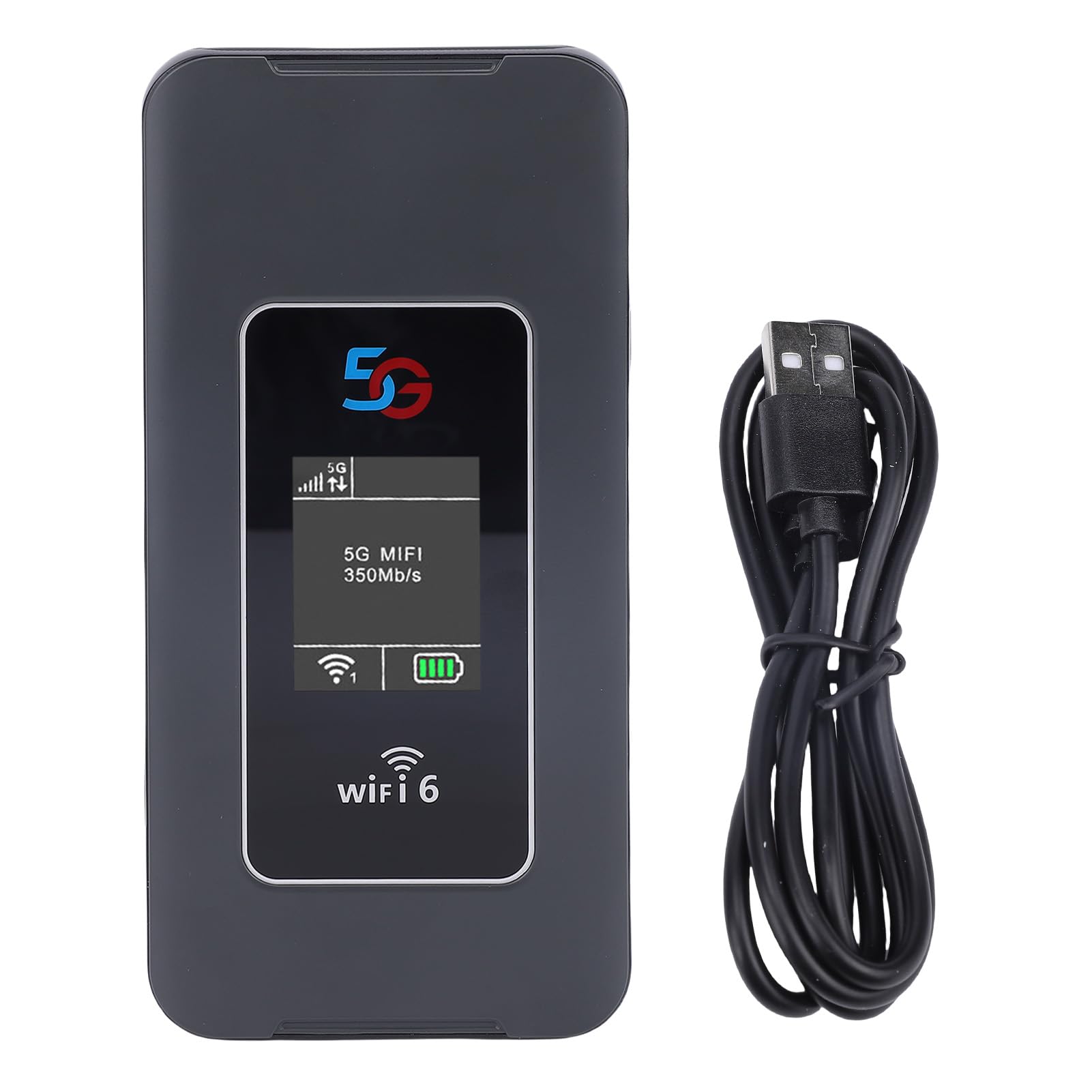 Cryfokt Rápido 5G WiFi Hotspot Portátil 4G LTE Dispositivo de Punto de Acceso Móvil Conecta hasta 32 Dispositivos, Enrutador WiFi Portátil de Negocios para Trabajo Remoto