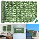 Brightdeco Artificial Ivy Privacy Fence Screen 39.5x99in Privacy Hedges Wall for Indoor Outdoor Garden Backyard Decor