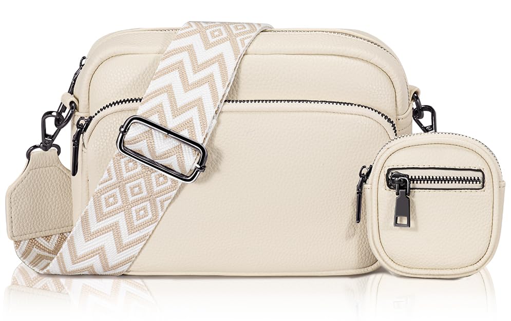 GASSDA Crossbody Bag Damen Kleine Umhängetasche Damen Breiter...