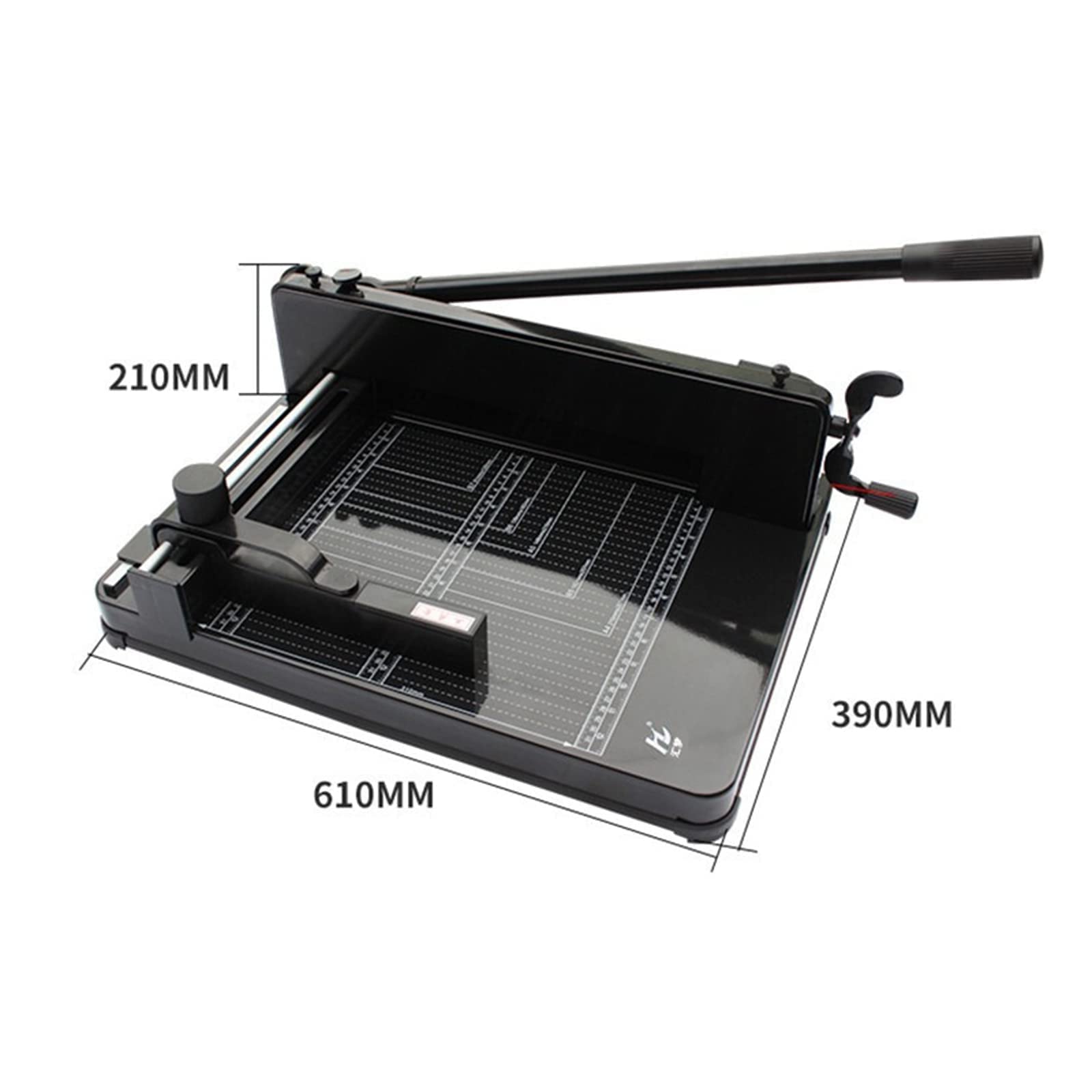 Tagliacarte a ghigliottina manuale, taglierina per carta impilata da 400 fogli con linee a griglia, taglio carta resistente da 40-315 mm, carta pressata a manovella, per taglierina in pelle per cart