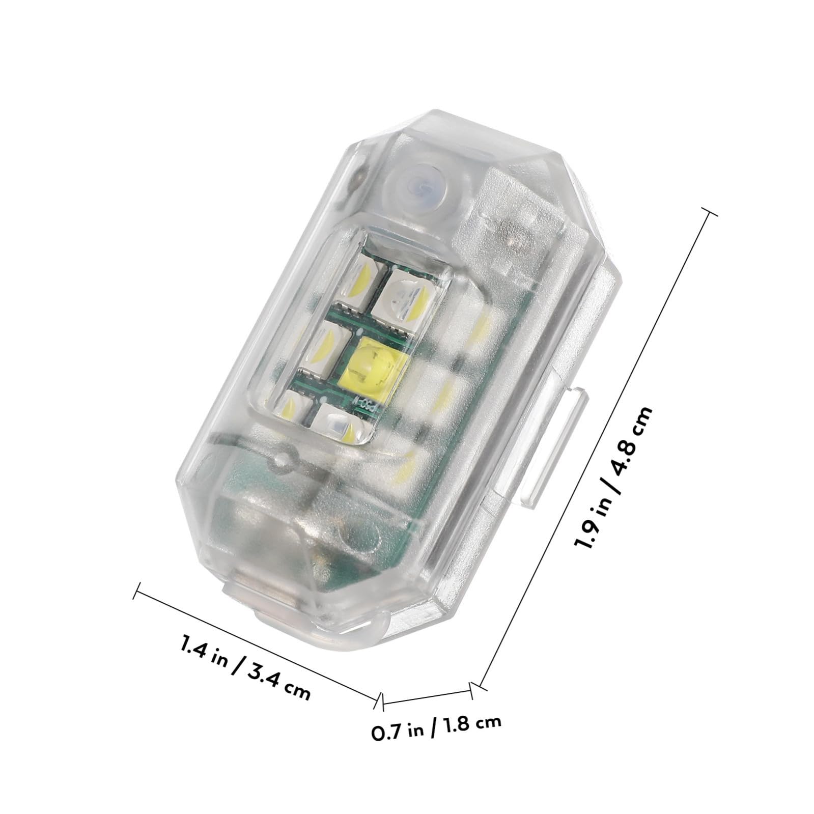 YARNOW 1 Ensemble De Veilleuses Phares De Vélo Lumières De Poussette Haute Luminosité (2 Lumières)