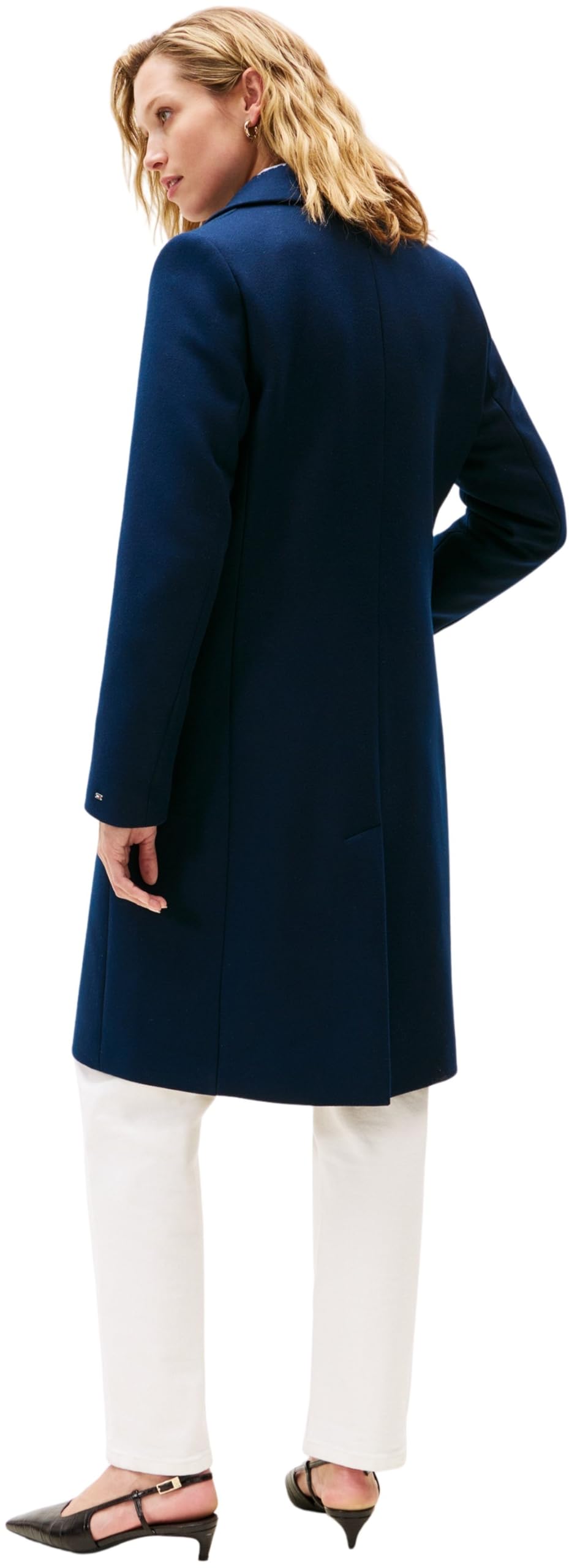 Tommy Hilfiger Manteau Femme Classic Wool Simple Boutonnage