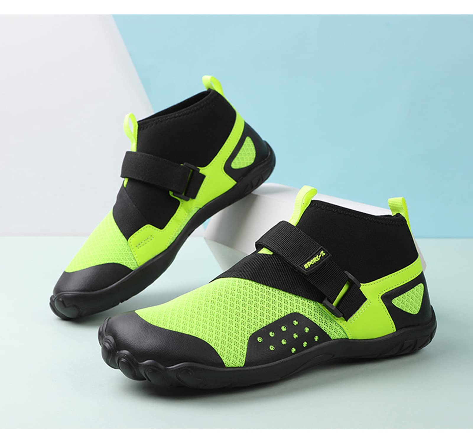 Zapatos Acuáticos Zapatos Acuáticos Zapatos Acuáticos De Secado Rápido para Mujeres Zapatos Acuáticos Zapatos Deportivos De Playa Zapatos De Natación para Remar Pesca(43 EU, Green)