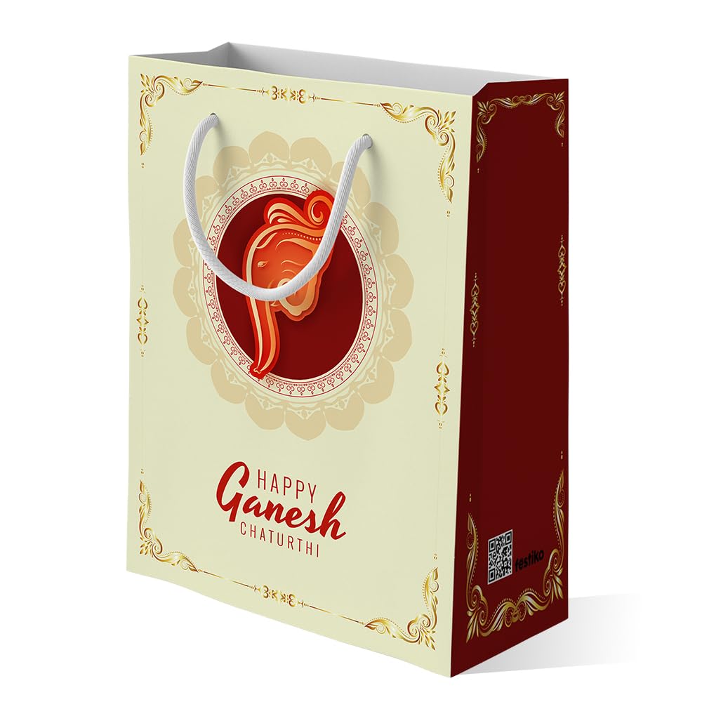 Festiko® Happy Ganesh Chaturthi Gift Bags (10 Pcs) - Design1, Ganesh Chaturthi Decoration Items (B0DF2DRWL3) Amazon Price History, Amazon Price Tracker