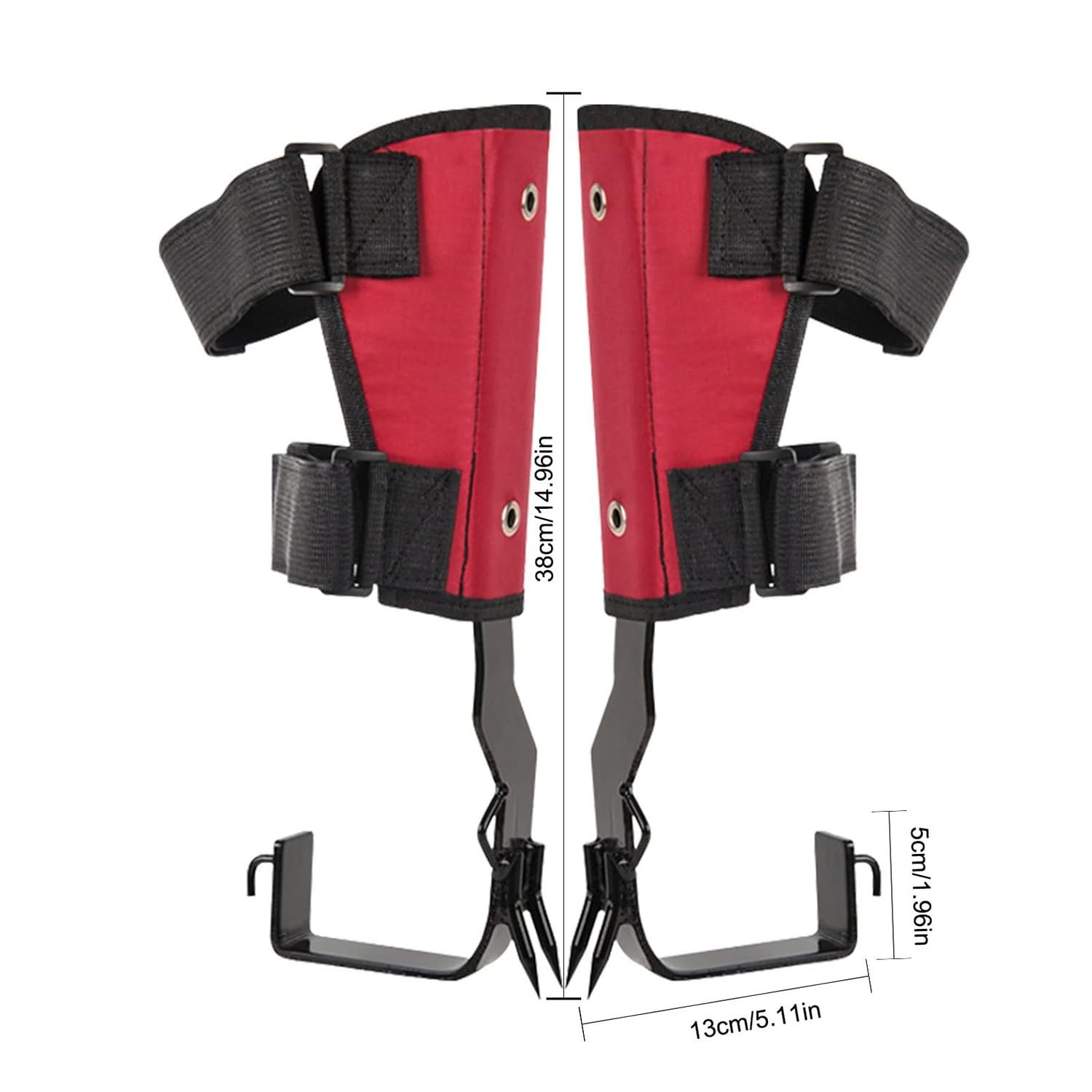 Tree Climbing Spike Set, Pole Climbing Spurs Steel - View #7