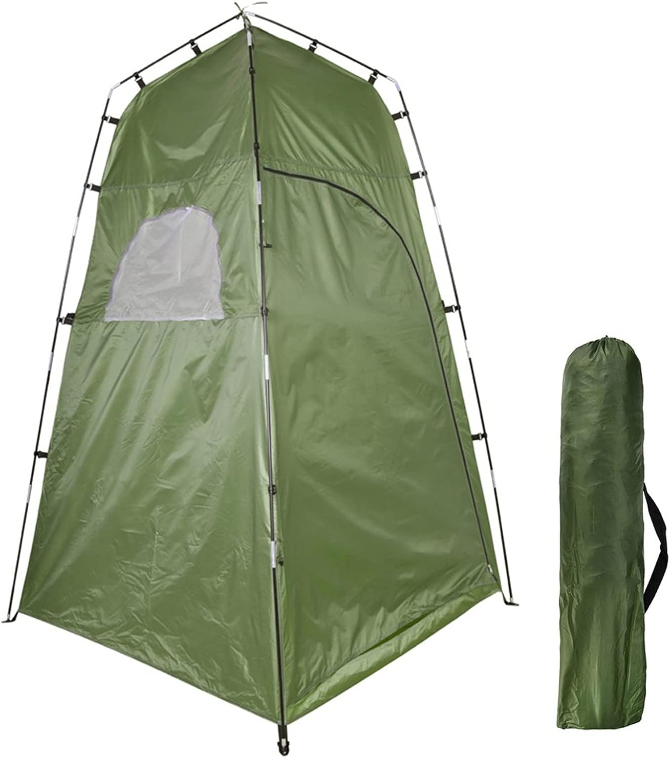 Tent Privacy Shelter Tent Portable Outdoor Shower Toilet Changing Room Tent for Camping and Beach (Army Green One Size)