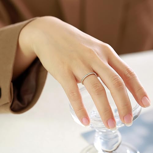 Miniatura 14 de Personalized Matching Promise Rings for Couples Stainless Steel Gold Wedding Ring Set for Him and Her Tungsten Custom Engraved Couple Rings with