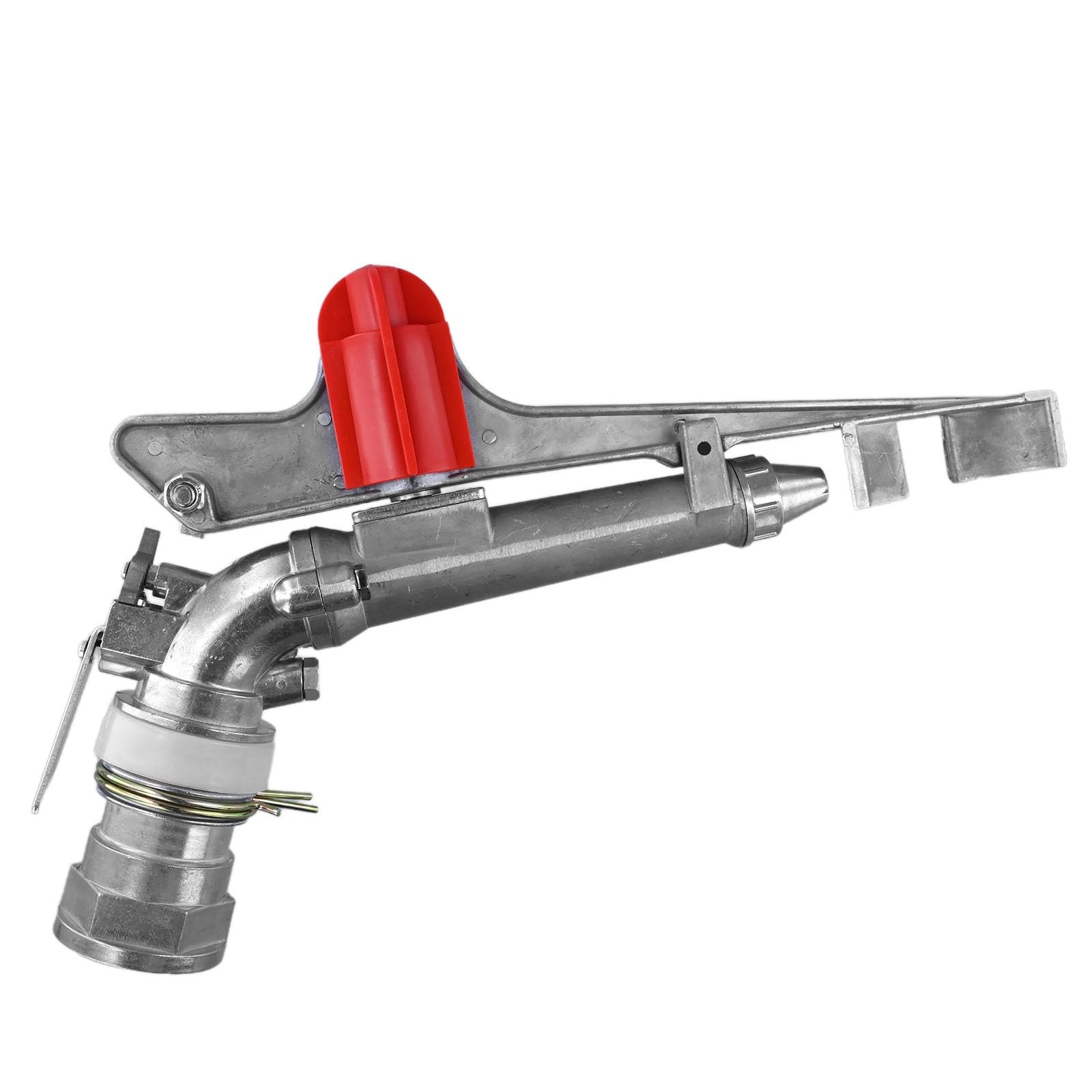 Verstellbarer drehbarer Regner für landwirtschaftliche Bewässerung, Zinklegierung, Gartenrasen-Bewässerungsdüse, 25 für 360-Grad-Abdeckung, 39,6 m Reichweite, landwirtschaftliche Nutzpflanzen