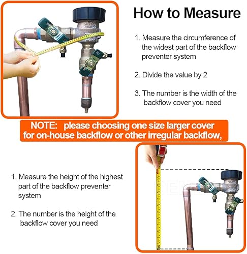 Miniatura 2 de Protección para prevención de reflujo de tubería en la pared, 16 pulgadas de ancho x 20 pulgadas de alto con aislamiento para válvulas de riego y