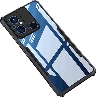 CEDO Backcover for Redmi 12C / Poco C55 (4G) | Camera Protection Shockproof Bumper-Edge | Acrylic Crystal Clear Transparen... Price In India