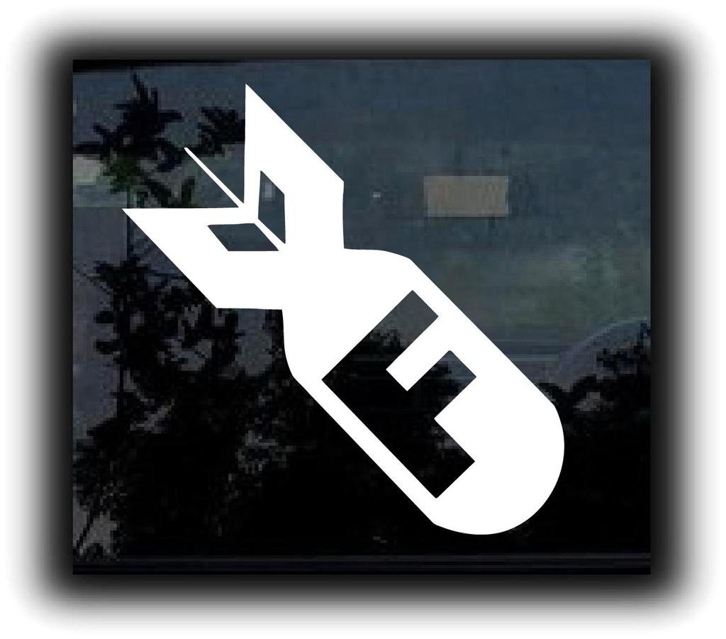 CCI F Bomb JDM Decal Vinyl Sticker|Cars Trucks Vans Walls Laptop| White |6.25 x 2.25 in|CCI542