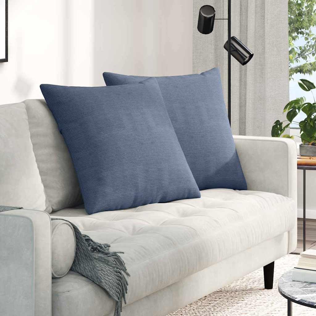 Mangloder - Set di 2 cuscini da divano, 60 x 60 cm, in tessuto a coste con imbottitura in poliestere, sfoderabili, morbidi e confortevoli, ideali per soggiorno, ufficio, sala da pranzo, uso interno
