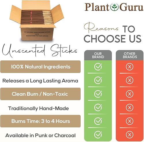 Miniatura 2 de 3000 varillas de incienso sin perfume de 19 pulgadas Jumbo extra grande al por mayor  100 natural Joss y bambú punk  Ideal para hacer incienso de