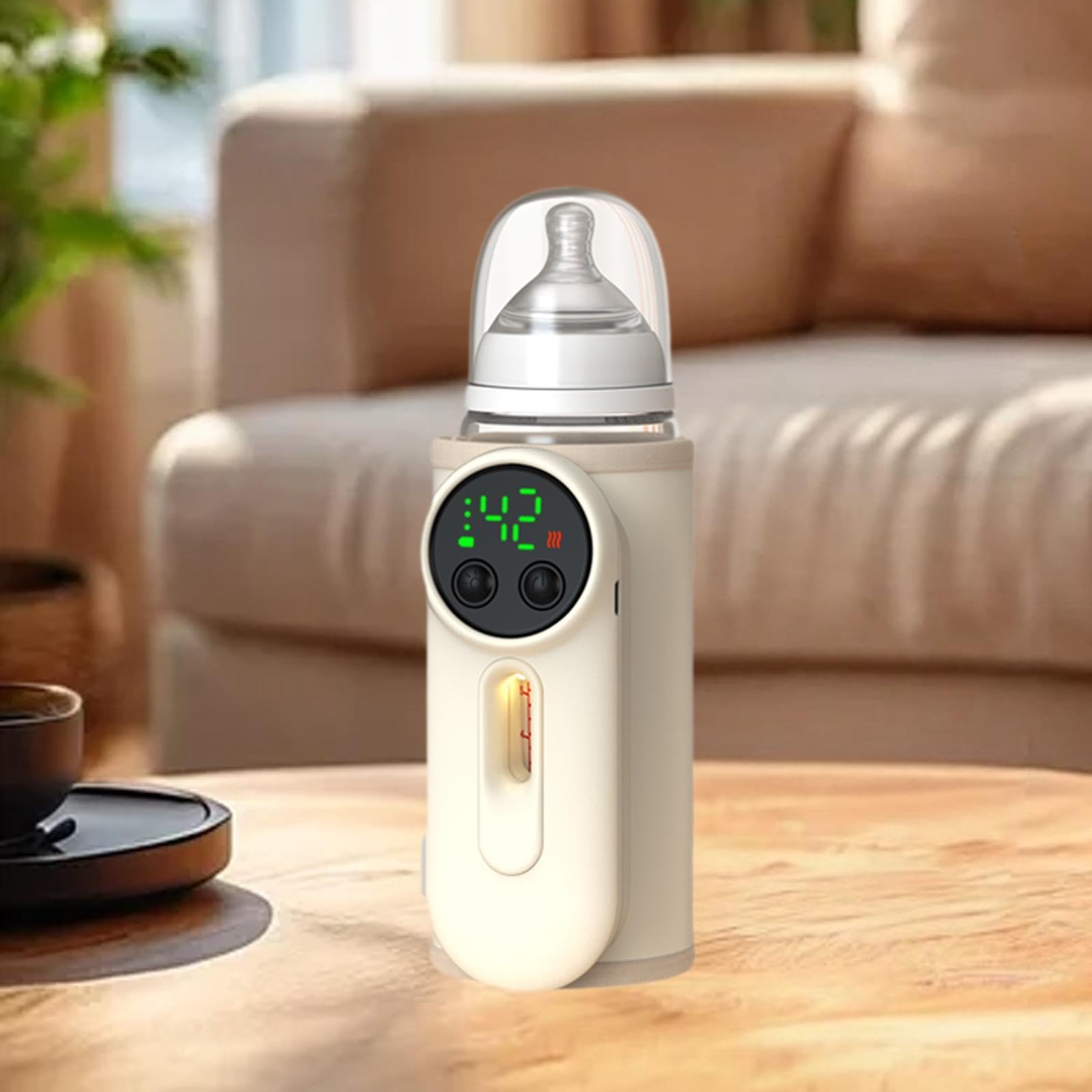 Garende Milk Keeper Baby Bottles Warmer for All Bottle Constant Temperature Milk Warmer Milk Heater for Travel Home Picnic Shopping