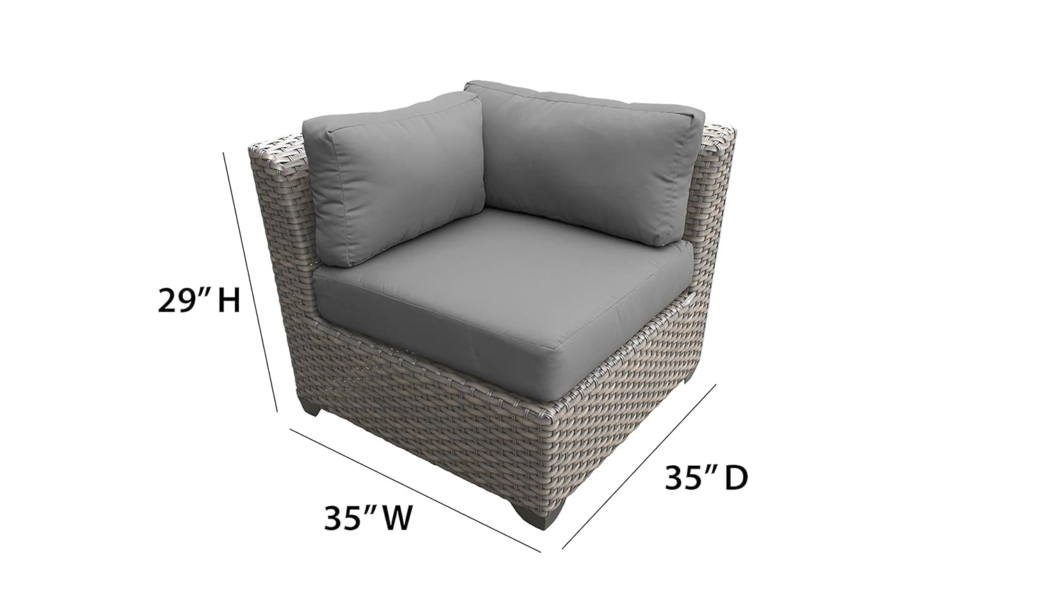 Photo 1 of **ONLY ONE CORNER PIECE***TK Classics Florence Seating Outdoor Wicker Patio Furniture