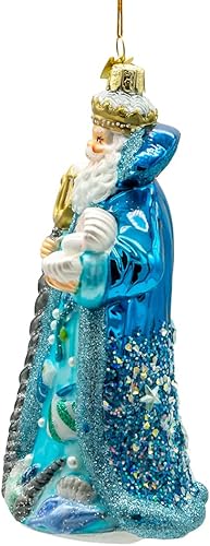 Miniatura 4 de Kurt S. Adler 7" Bellissimo Bajo el Mar Santa King Neptuno Adorno de Navidad de cristal BELL0034