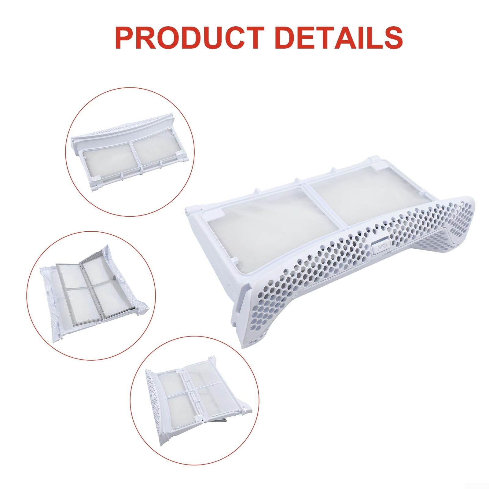 Filtro de pelusa de repuesto para secadora AEG, para secadora Electrolux 807453901/9 8074539019