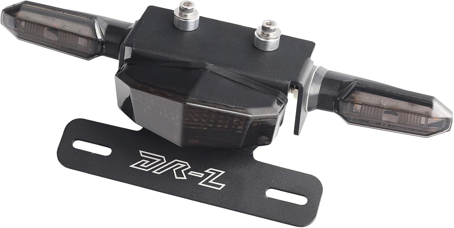 Tail Tidy Kit for Suzuki DR-Z4S DR-Z4SM 2025 2026. Fender Eliminator Kit Equipped License Plate Holder and Integrated Brake LIghts & Turn Signals LIghts. Includes Plug&play wiring harness (Smoke)