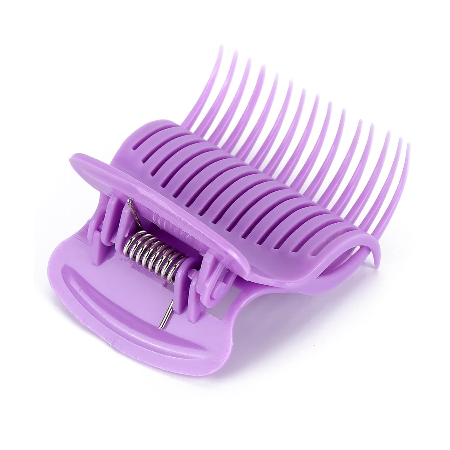 Tbestmax 24 Clips de rodillos calientes para rizador de pelo Clip de repuesto de la sección de cabello para mujeres niñas púrpura