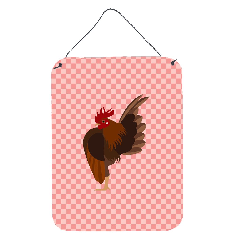 Impression métal Poule de Malaisien 40x30 cm décoratif