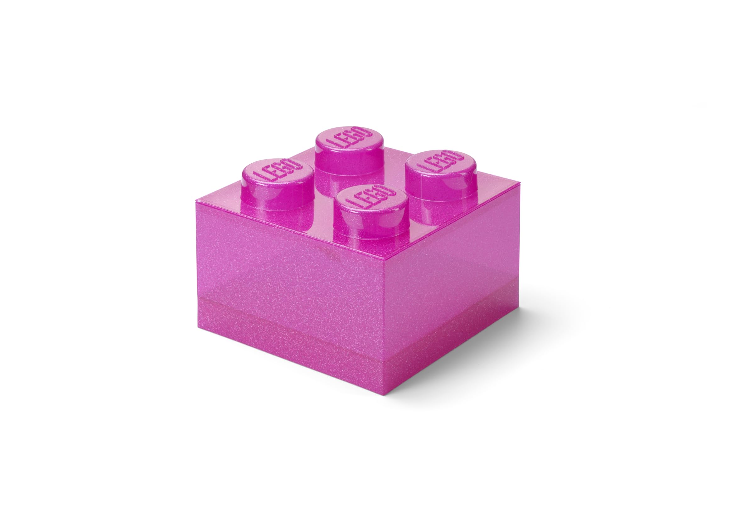 Amazon.com: LEGO Storage Brick 4 Knobs Glitter Medium Violet