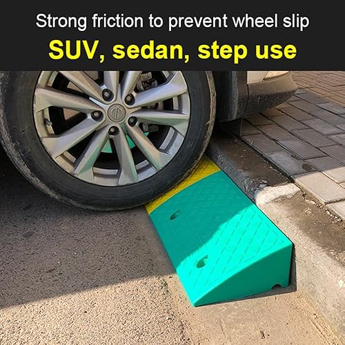 Miniatura 3 de ZJIEX Rampa de umbral de goma de 2 pulgadas y 3 pulgadas para calzadas, rampa antideslizante para silla de ruedas, rampas para sillas de ruedas