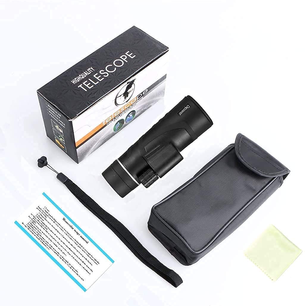 Compatto Bak4 Mult, telescopio monoculare 10X42 Hd Clear Dual Focus - Obiettivo ottico con zoom rivestito ideale per escursioni in campeggio, eventi sportivi little surprise