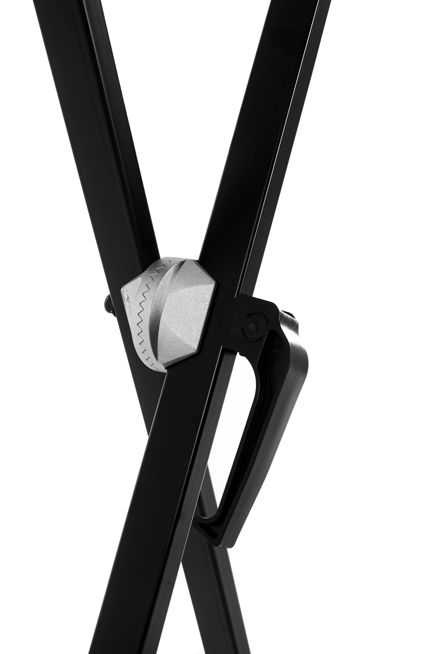 GEWA Supporto per Tastiera KS-40B - Easy Gear System - Singolo - Tubo d'acciaio - Pieghevole - Altezza 70-100 cm - Altezza e larghezza regolabili - Portata fino a 25 kg - Peso 3,2 kg - Nero