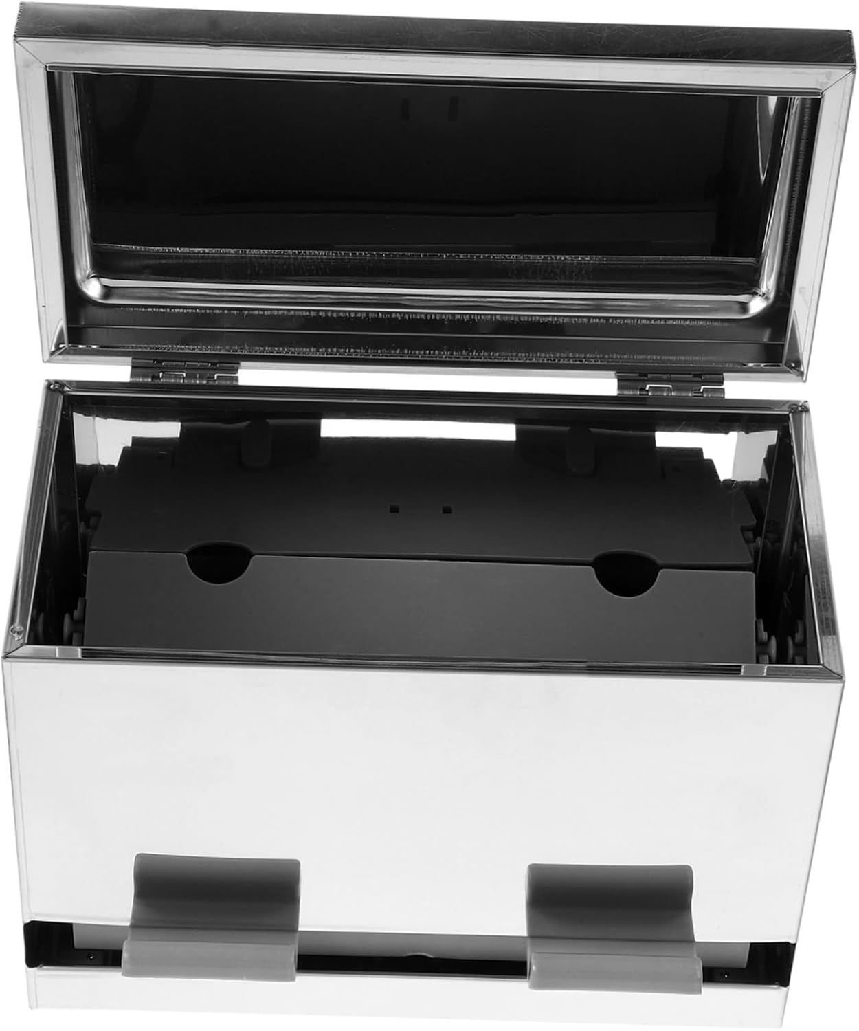 Alipis Stainless Steel Automatic Straw and Chopstick Holder Lid Effortless Dispensing Organizer for Restaurants and Cafes Storage for Utensils