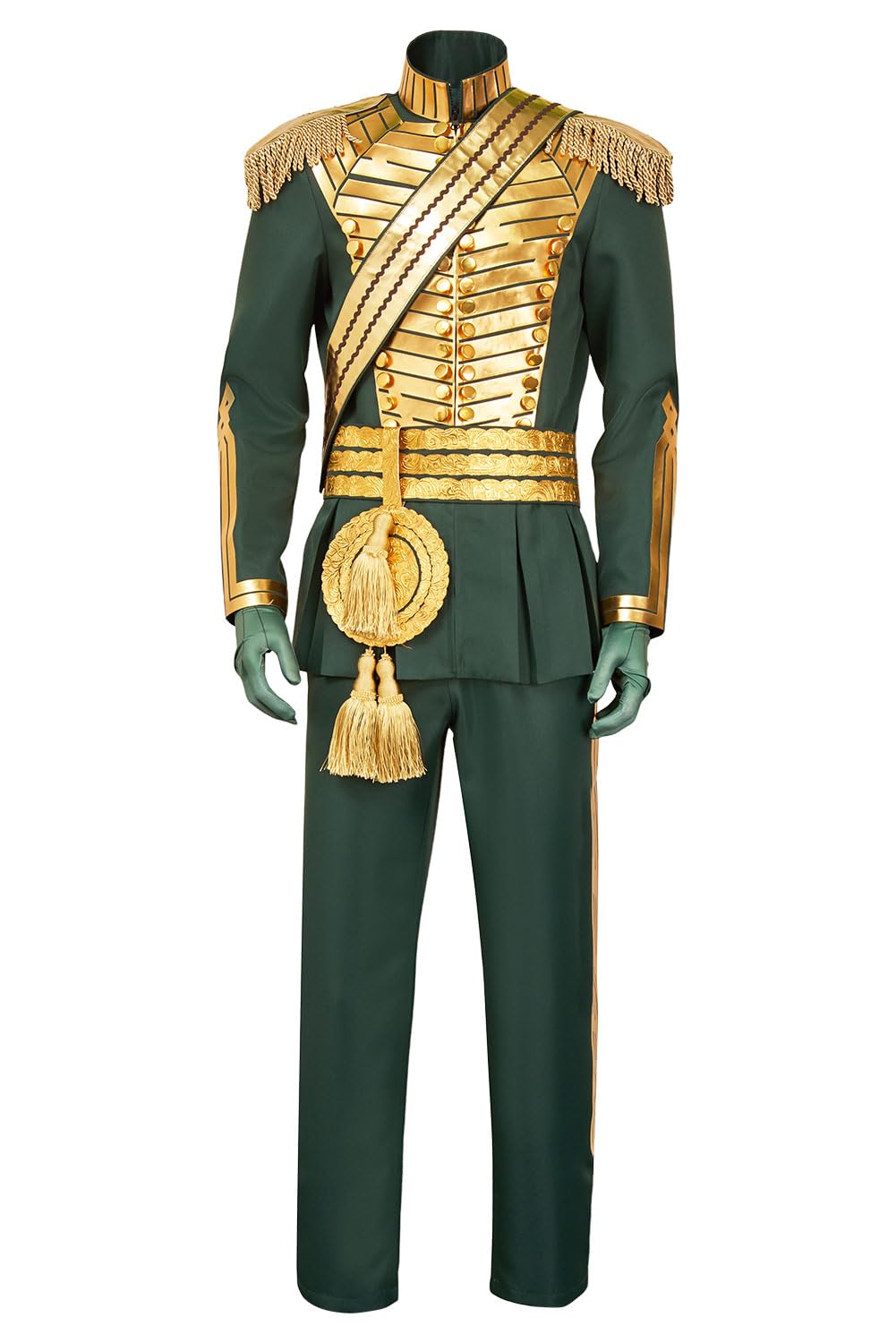 Prince Fiyero Cosplay Costume Men Fiyero Green Royal Uniform Movies Outfits Halloween Carnival Costume