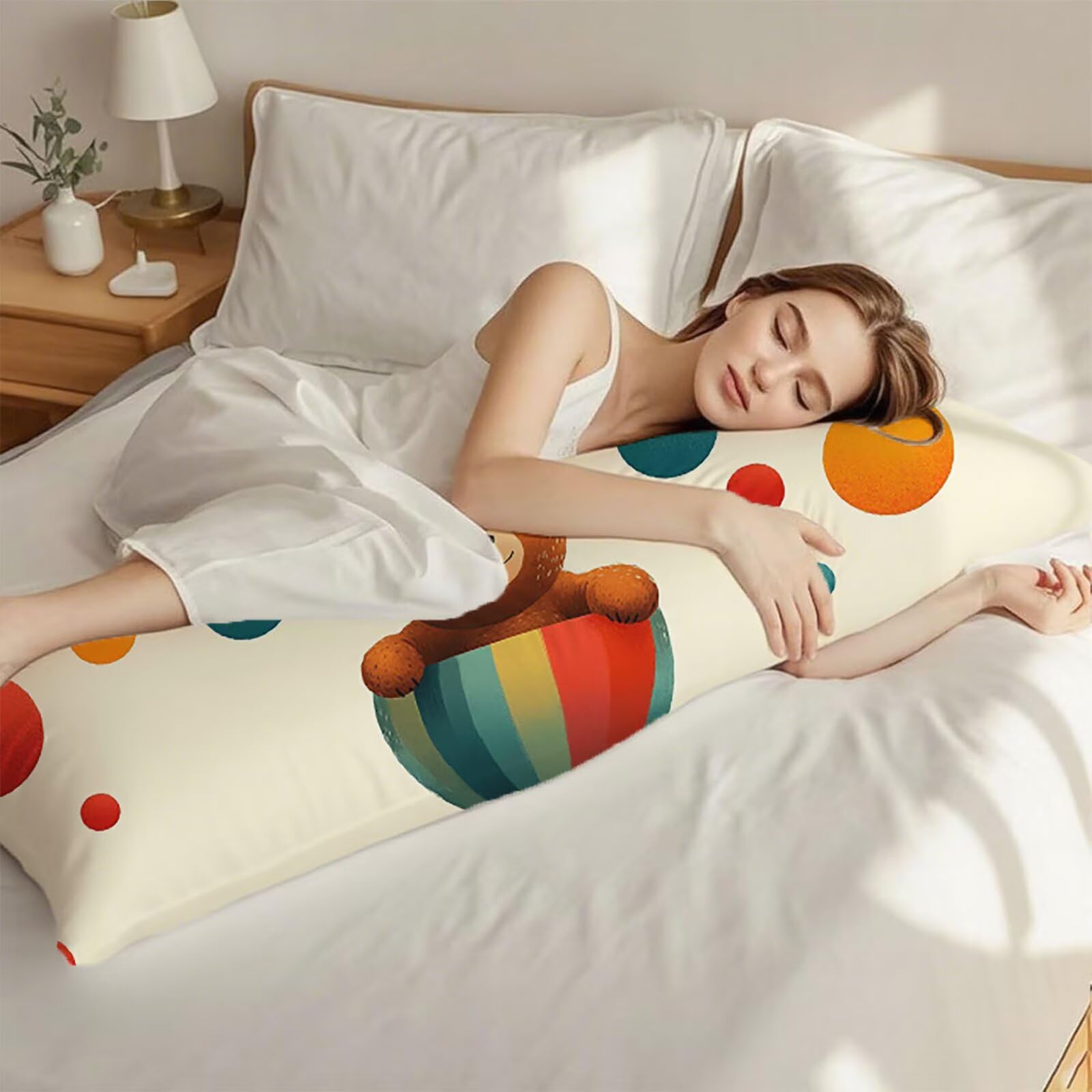 Federe Cuscini Marrone Federe Cuscino Letto Animale60x180cm Velluto Copricuscini, Divano Morbida e Traspirante Cerniera Invisibile Con Invisibile Cerniera Ecologica Lavabile per Letto o Divano C0C397